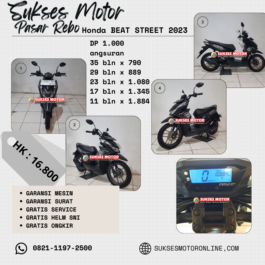 Honda Beat Street ESP tahun 2023 MTR230700167