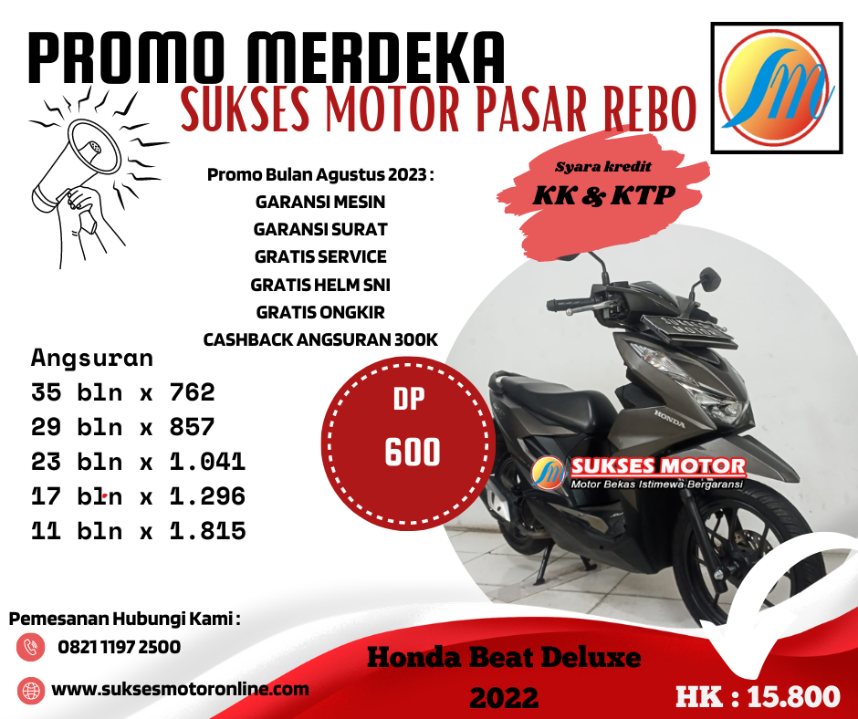 Honda Beat Deluxe tahun 2022 MTR230800124