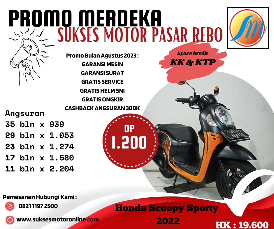 Honda Scoopy FI tahun 2022 MTR230800037