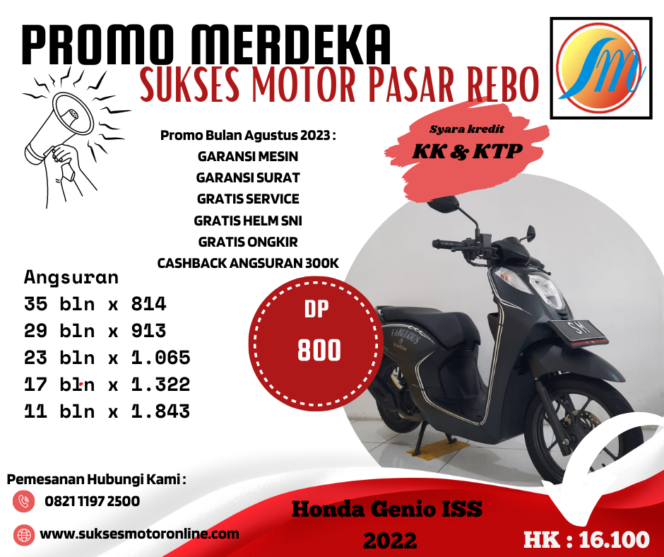 Honda Genio ISS tahun 2022 MTR230800077