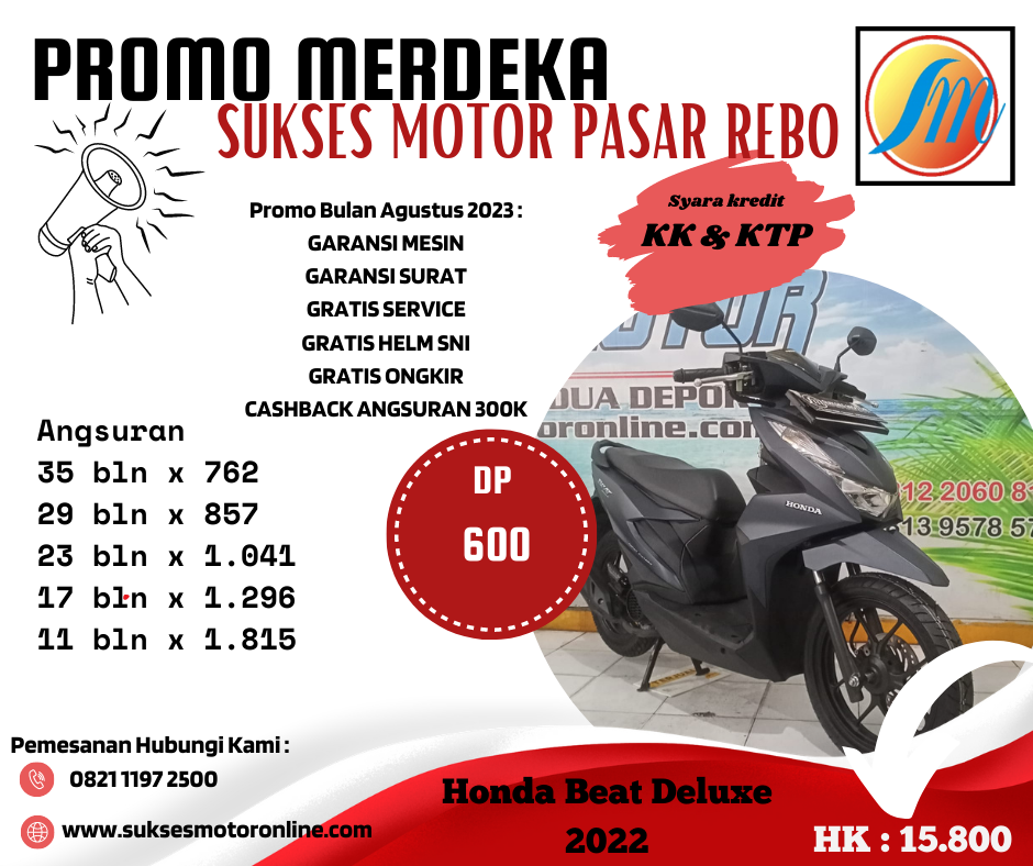 Honda Beat Deluxe tahun 2022 MTR230800110