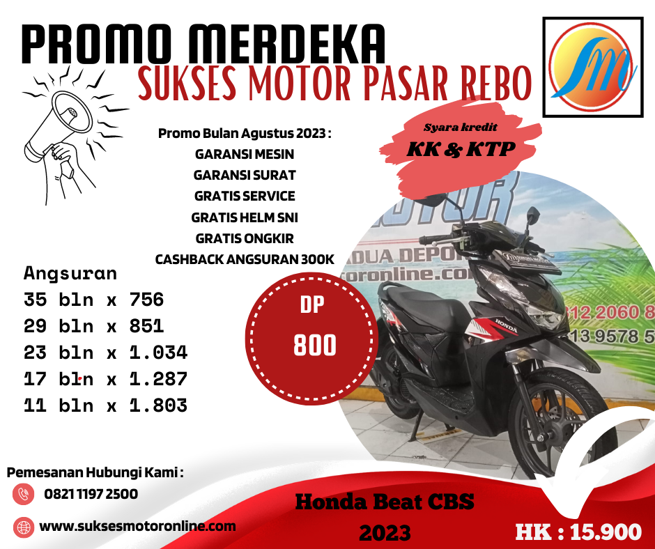 Honda Beat CBS Led tahun 2023 MTR230800107