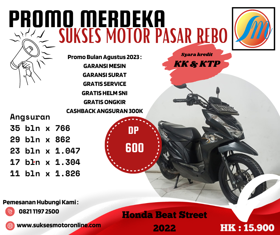 Honda Beat Street ESP tahun 2022 MTR230800136