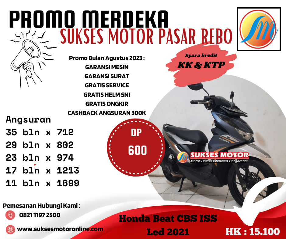 Honda Beat ISS tahun 2021 MTR230500055
