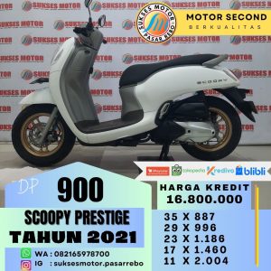 SCOOPY PRESTIGE KEYLESS TAHUN 2021